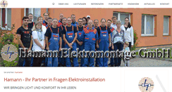 Desktop Screenshot of elektrohamann.de