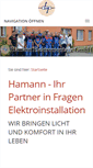 Mobile Screenshot of elektrohamann.de