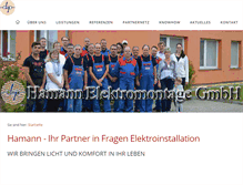 Tablet Screenshot of elektrohamann.de
